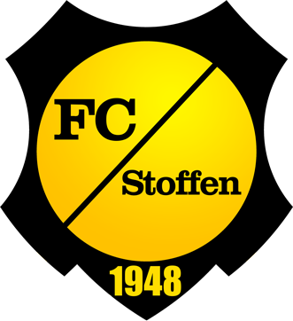Schwarz-gelbes Logo des FC Stoffen